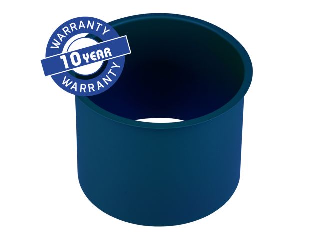 MERIDA STELLA BLUE LINE round countertop ring for a waste bin, blue